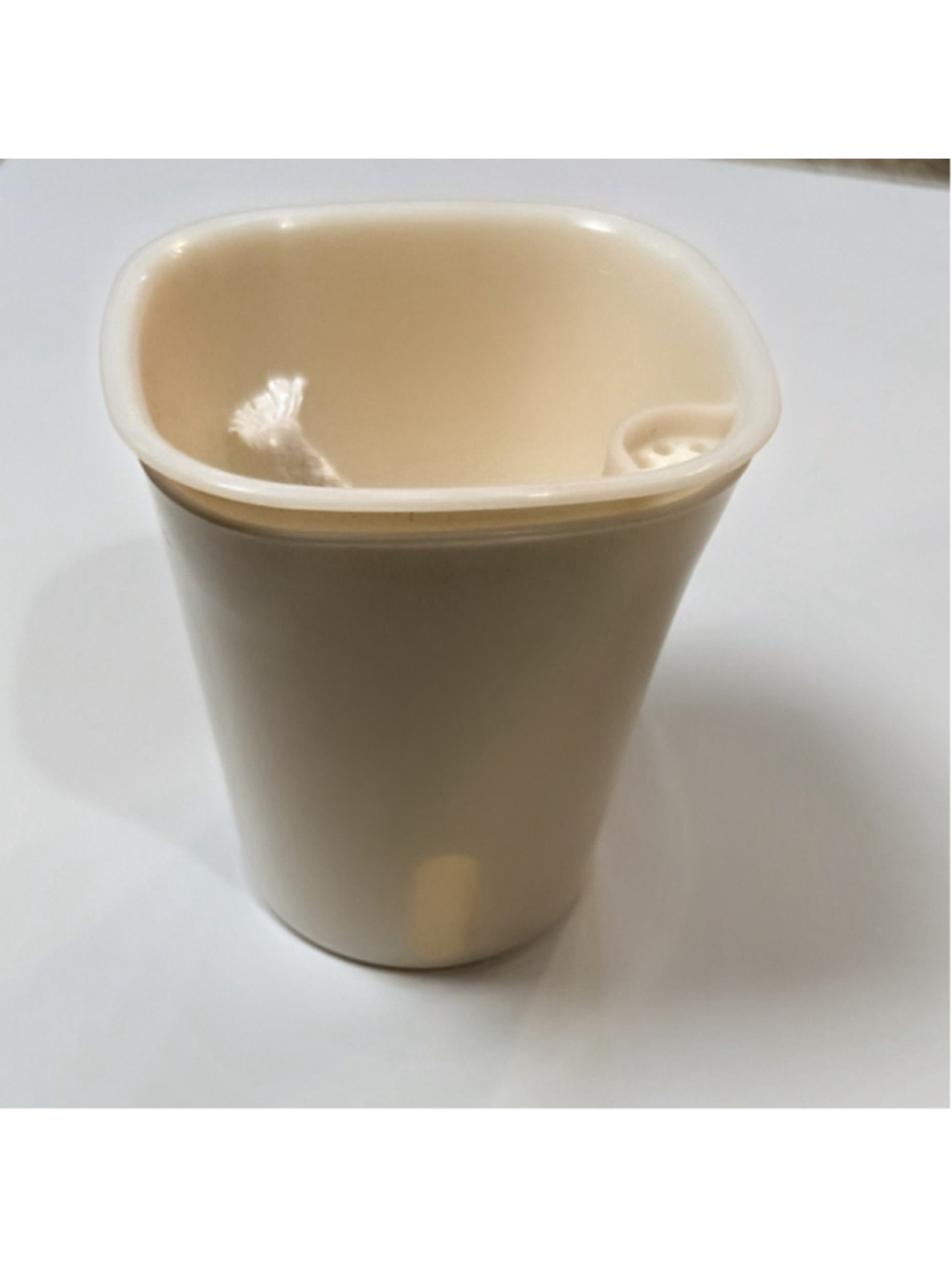 White Self Watering pots, 3 inches